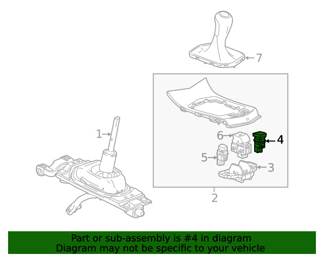 Genuine GM Ride Control Switch 22962756