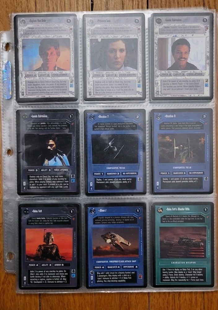 Decipher Star Wars CCG - Cloud City Complete Set VG