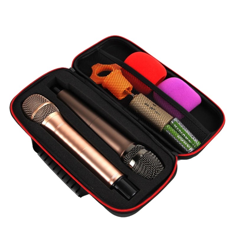 Storage Bag Microphone Bag Microphone Carry Bag with Separate Inner Spaces