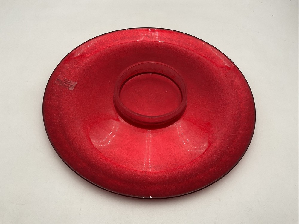 Mikasa Gala Red Chip & Dip Plate 14” Original Box