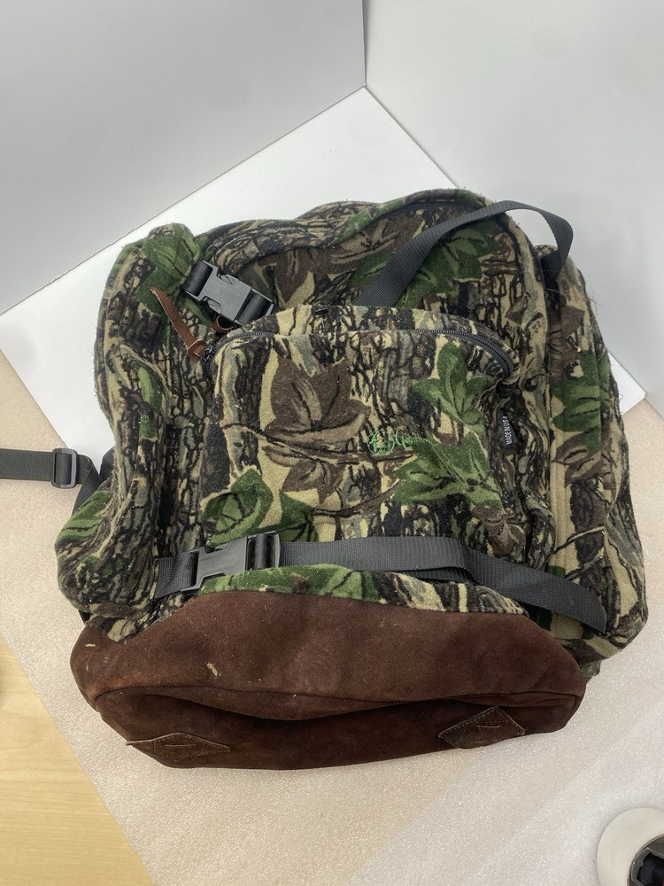 Gander Mountain Camo Backpack EUC Real Tree Hunting Hiking Felt