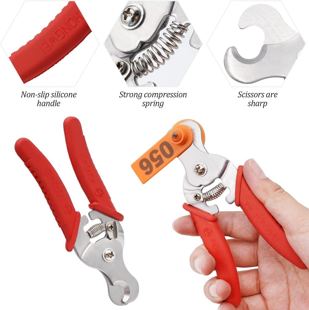 Durable Numbered Ear Tags Kit - 300PCS Sheep, Goat, Cattle Management Solution