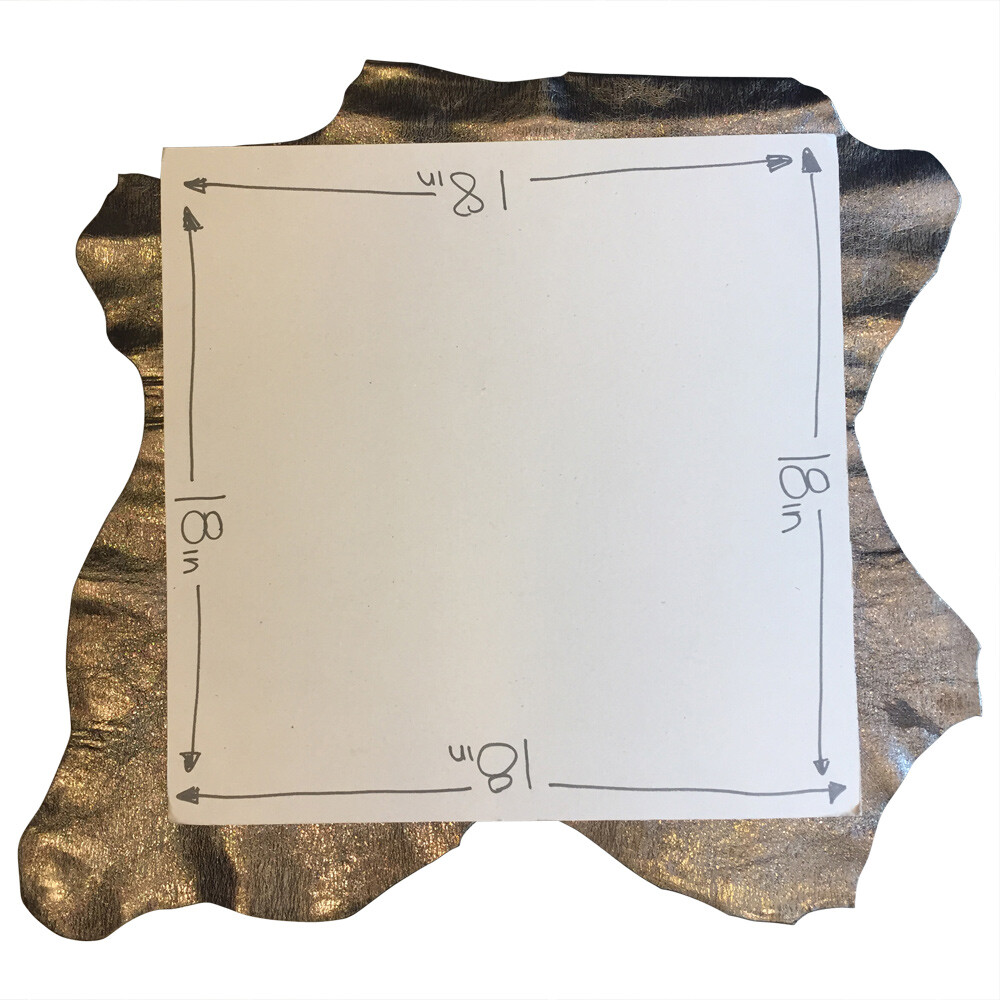 Metallic Rustic Goatskin Leather Hide, Material for Crafting, Bookbinding Fabric
