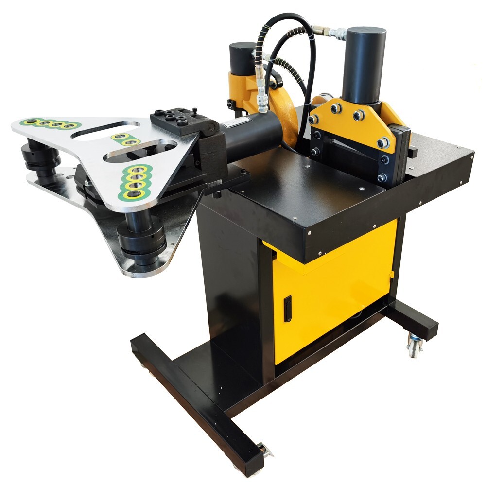 4 in 1 Electric Hydraulic Busbar Processor Bus Processing Machine 0°-90° 750W