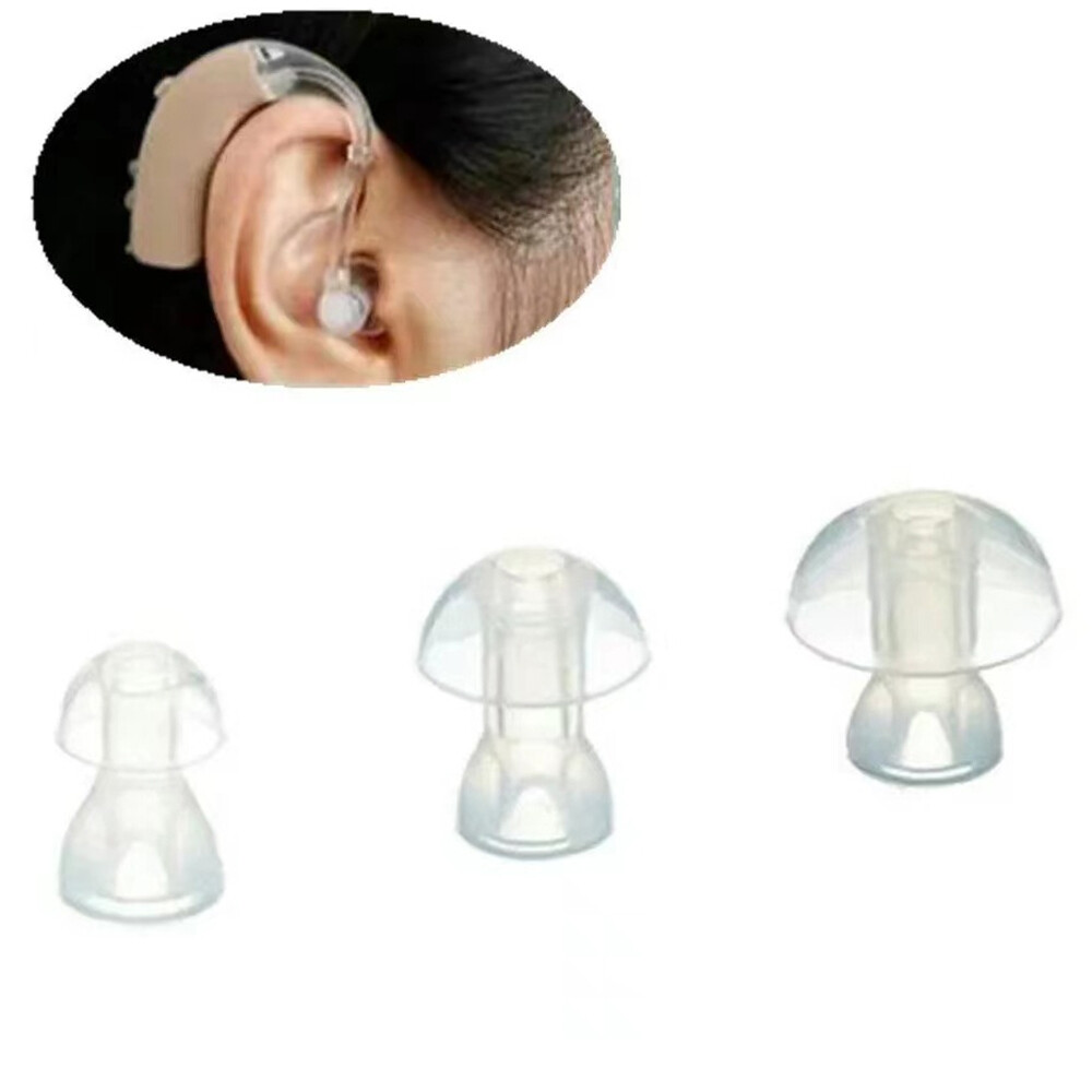 30Pcs Hearing Aid Ear Tips Domes Silicone Earplug Replacement Ear Plug Tips14mm
