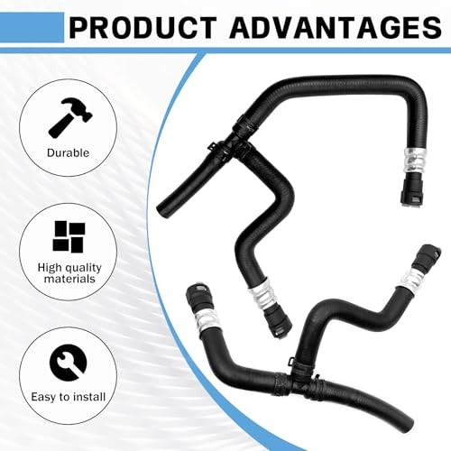 Engine Heater Hose Assembly Supply and Return Hose Compatible with Chevy