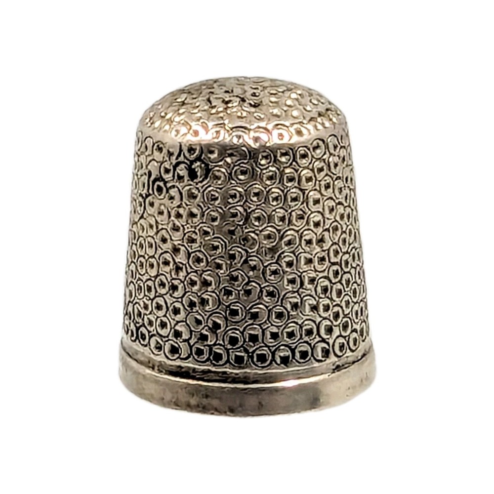 Antique Sterling Silver Thimble England Size 11