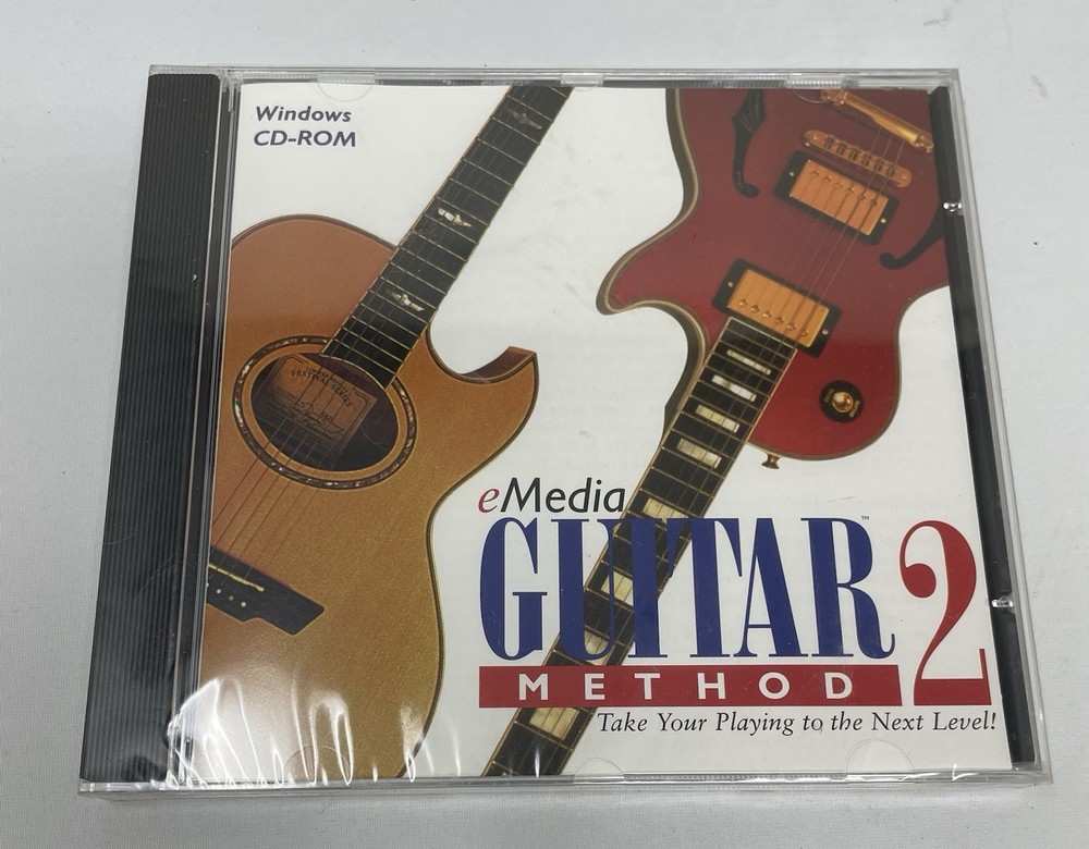 EMedia Guitar Method 2CDROM Software 1997 NEW