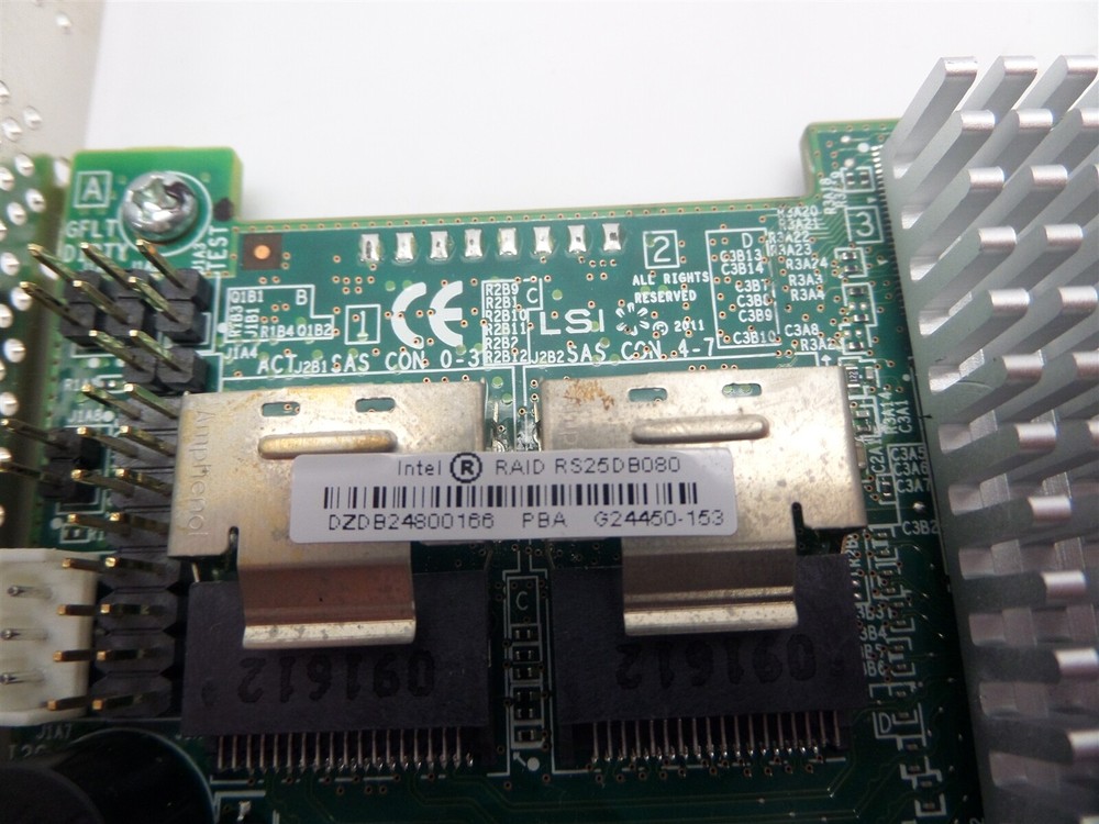 Intel SAS RS25DB080 PCI-e 6Gb/s RAID Controller Card L3-25422-32A