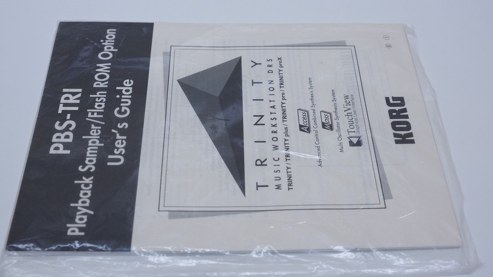 Korg Trinity PBS-TRI User Guide Manual