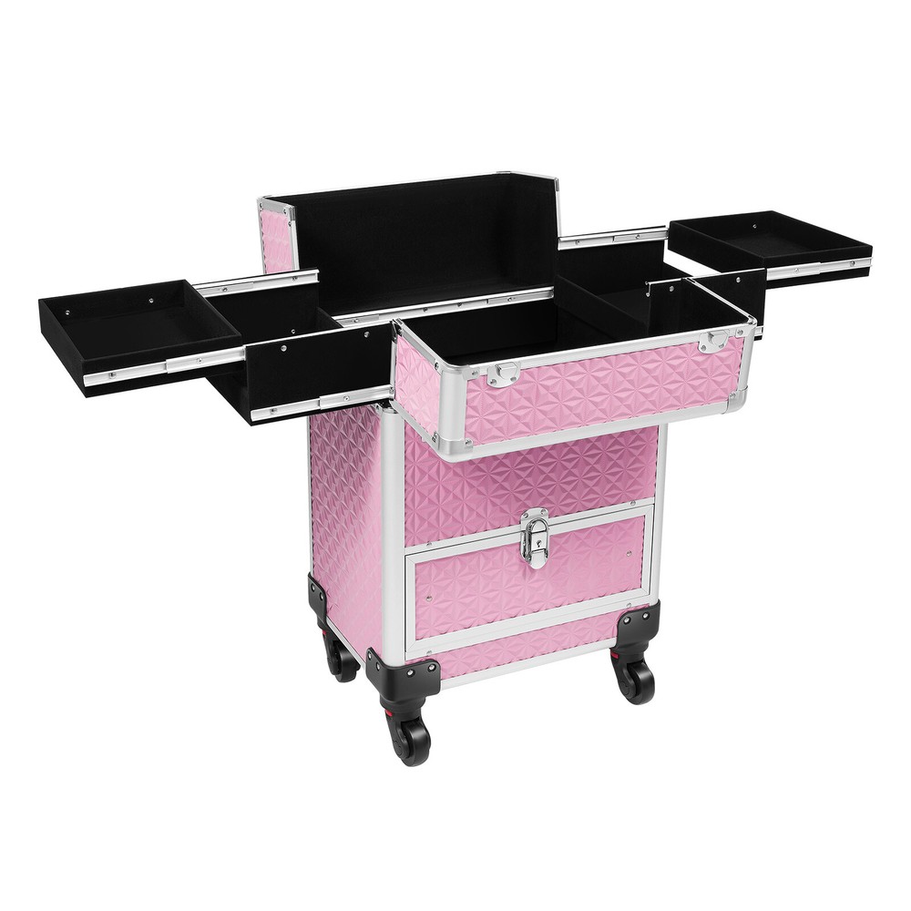 Portable Rolling Makeup Train Case Waterproof Makeup Train Case Load 20kg