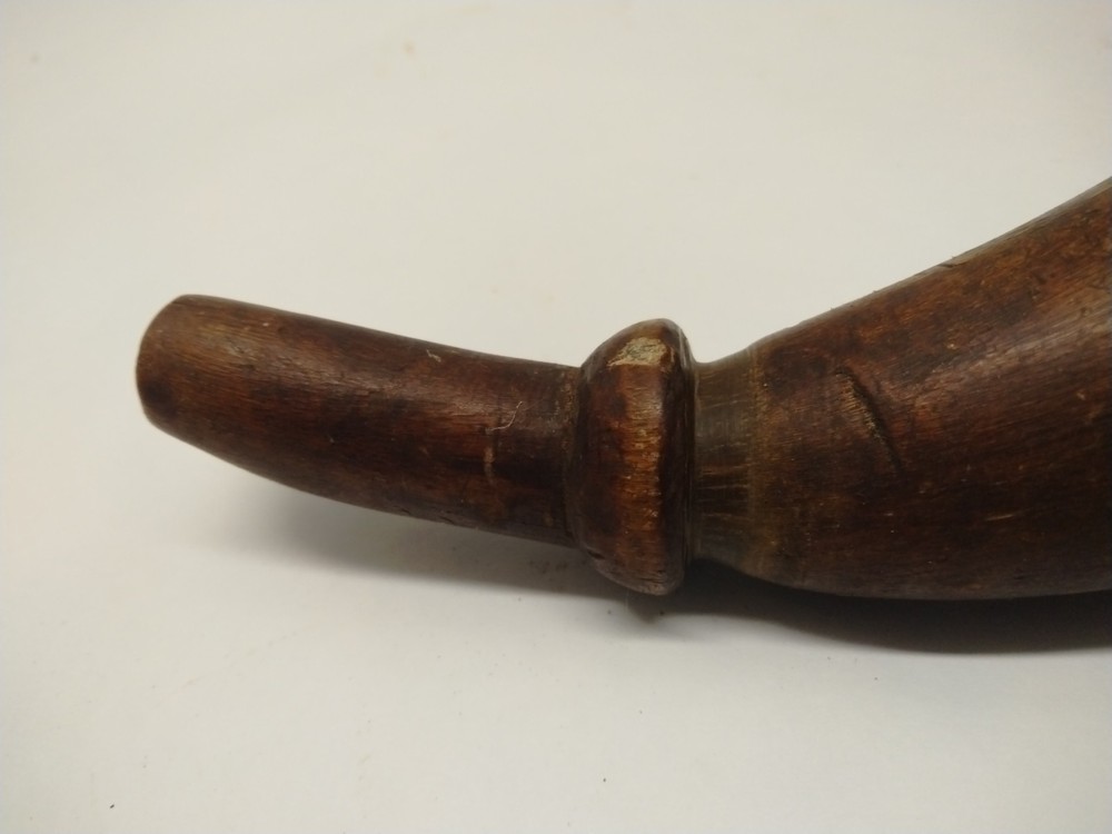 Antique Gun Powder Horn For Muzzle Loader Rifle War Era