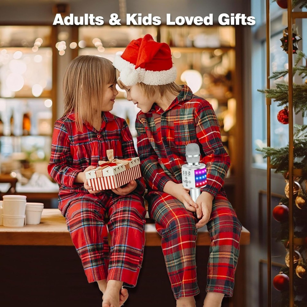 Kids & Adults Singing Microphone – Bluetooth, Echo Effect & Portable Design