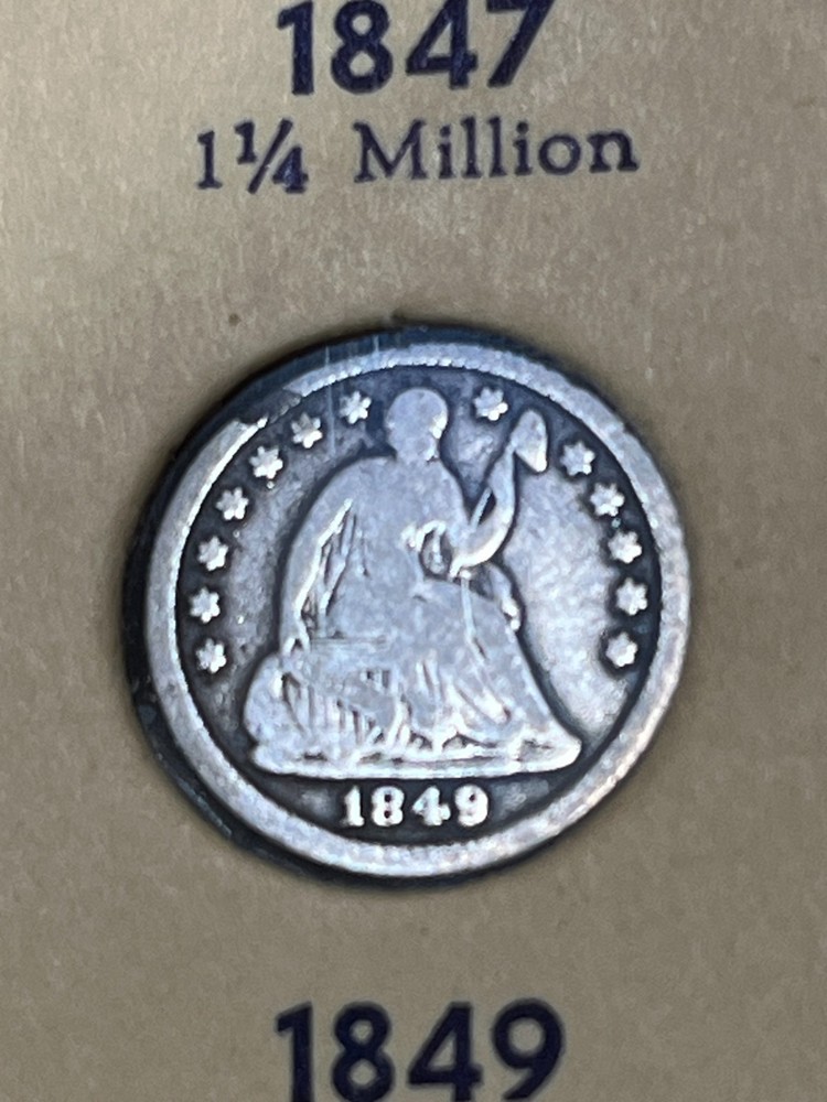 1849/6 Half Dime