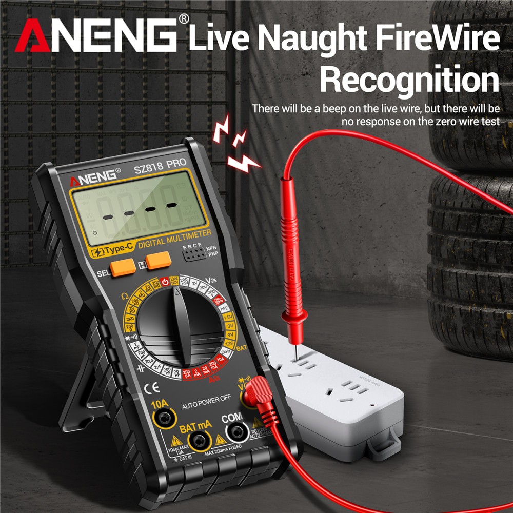 Digital Multimeter Voltmeter AC DC Volt Meter Ohmmeter Auto Range Tester