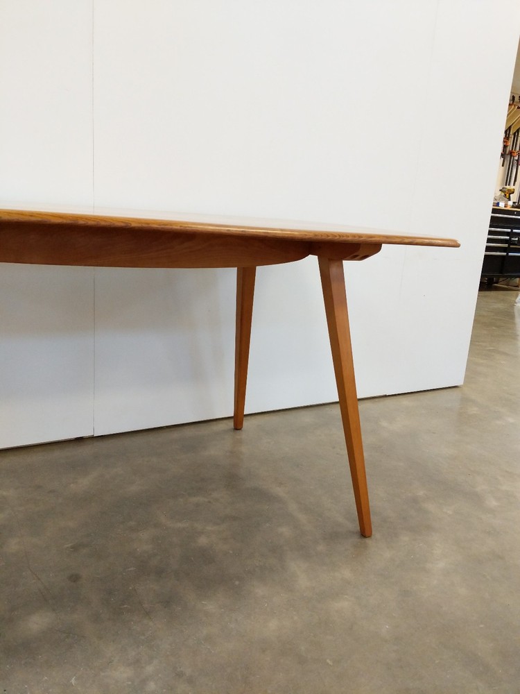 Vintage Ercol Mid Century Modern Plank Dining Table