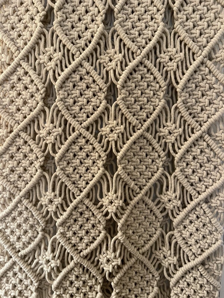 ARTISAN DE LUXE HOME MACRAME TABLE RUNNER 16"x72"