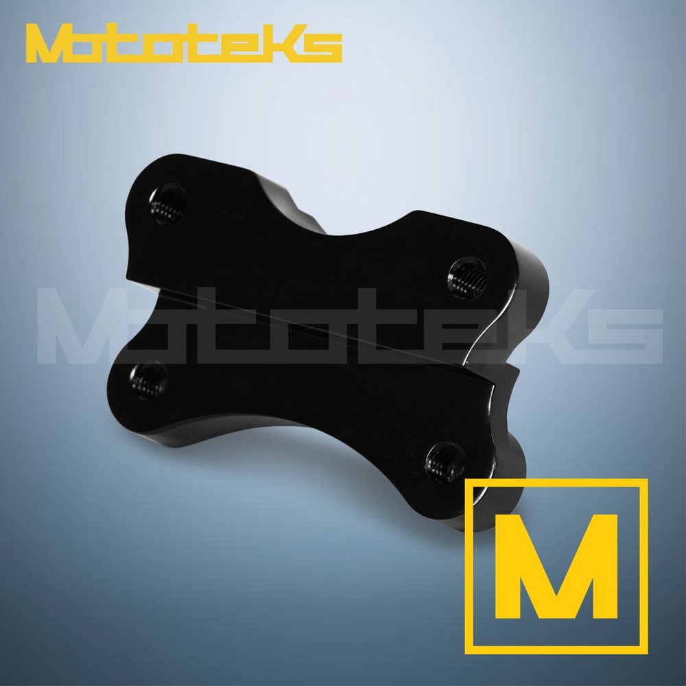 FRONT FENDER BRACKET RELOCATOR SPACER KIT FOR HARLEY SOFTAIL MODELS BLACK