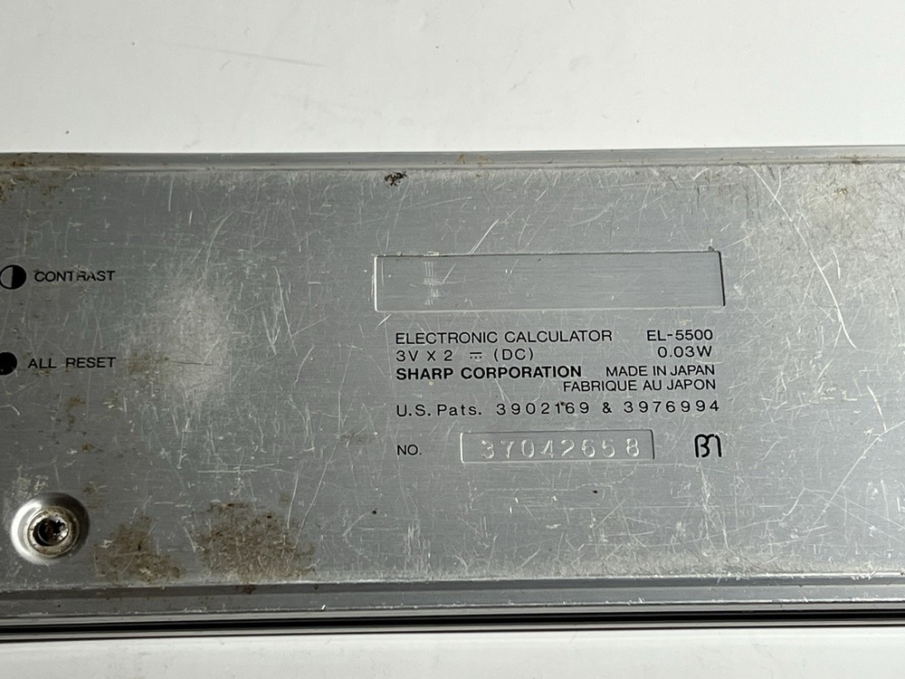 Sharp EL-5500III Vintage Scientific Computer Calculator W/Slip Case - Working