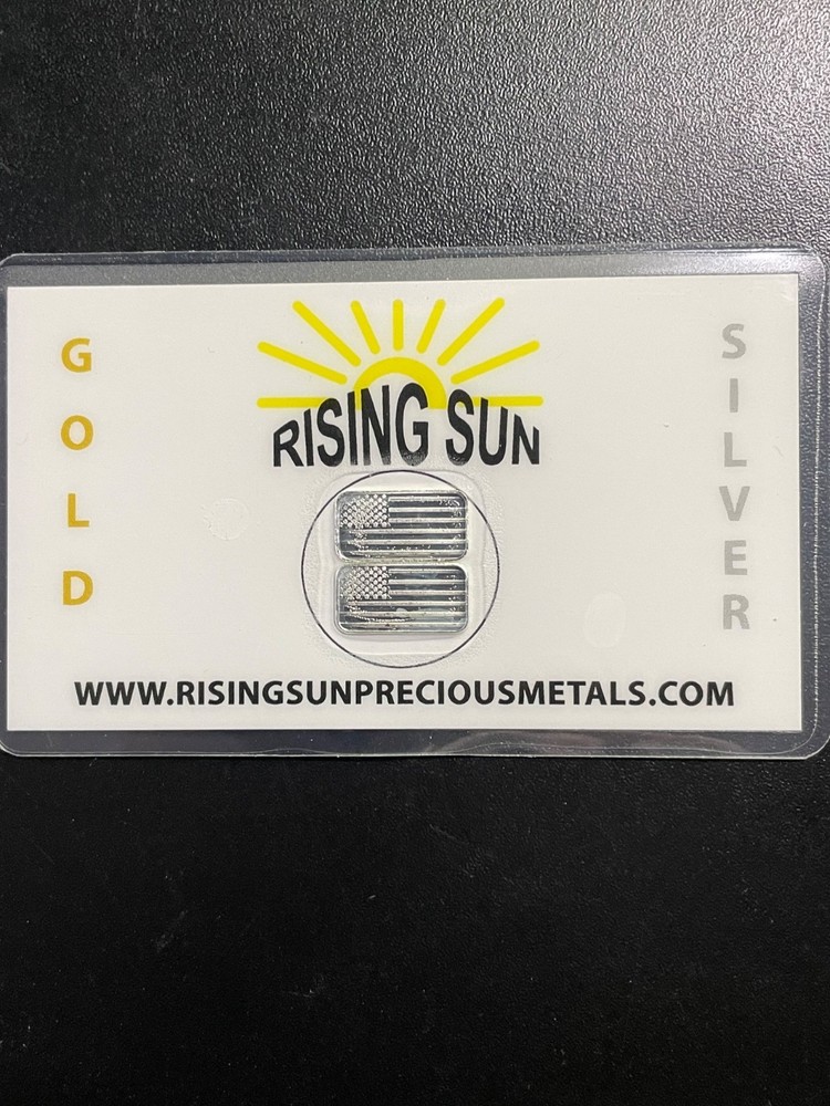 "Pure Silver" 2 Grams Rising Sun Precious Metals