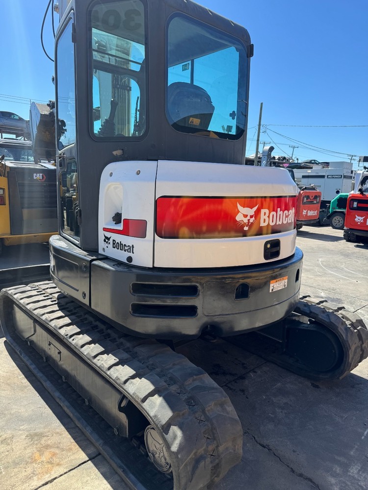 2018 Bobcat E50 Mini Excavator Enclosed Cab A/C & Heater