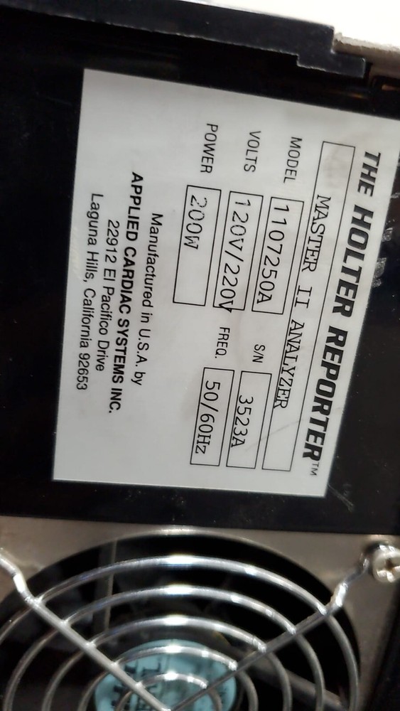 THE HOLTER REPORTER 1107250A Master Plus Analyzer