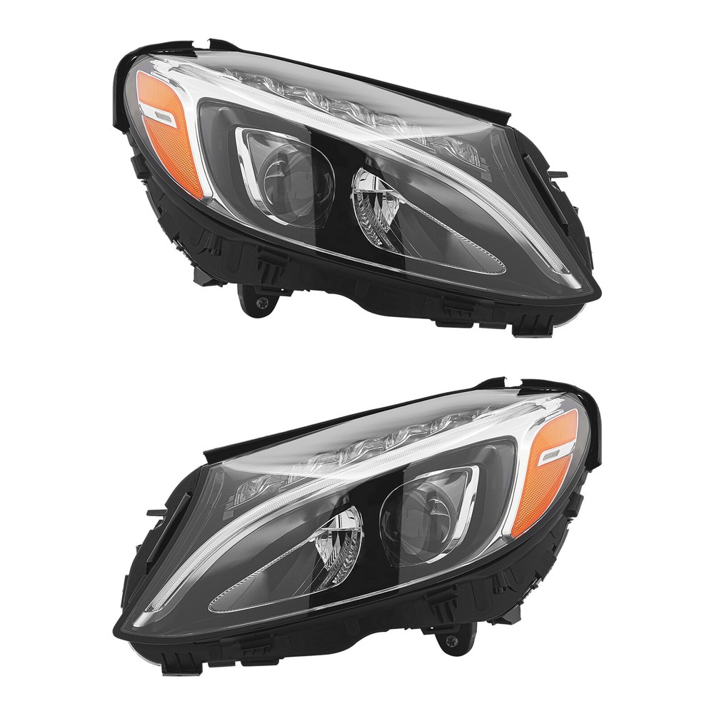 For 2015-2018 Mercedes Benz C-Class C300 W205 LED Headlights Left & Right Side