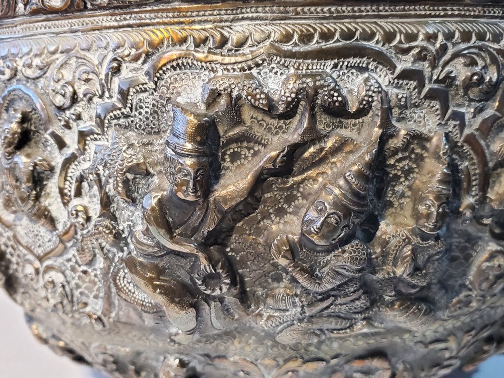 burmese silver bowl