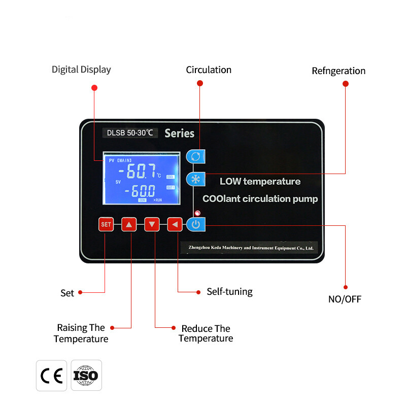 30L -30℃ Cooling Chiller Low Temp Cooling Liquid Recirculating Pump Circulator