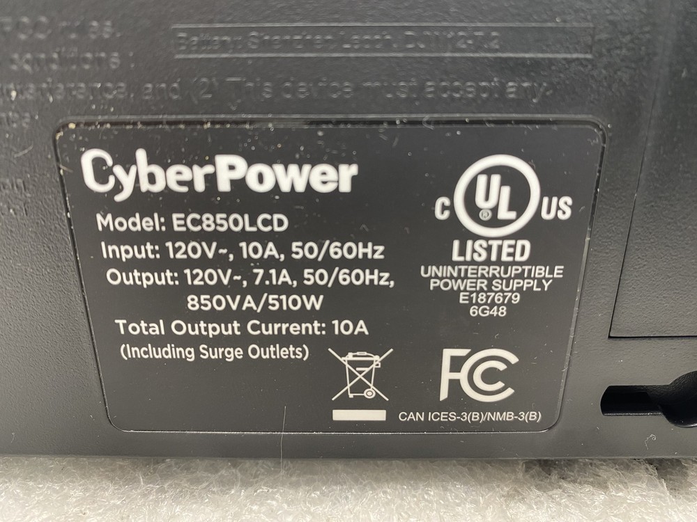 CyberPower EC850LCD Ecologic Battery Backup & Surge Protector UPS System
