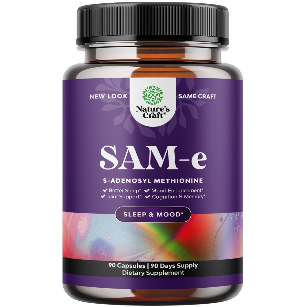 Pure SAM-E Nootropic Brain Supplement - Brain Support with S Adenosyl Methionine