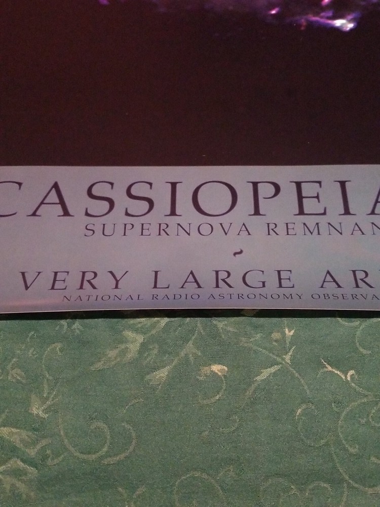CASSIOPEIA SUPERNOVA REMNANT FULL SIZE POSTER VERY LARGE ARRAY ASTRONOMY 36X24