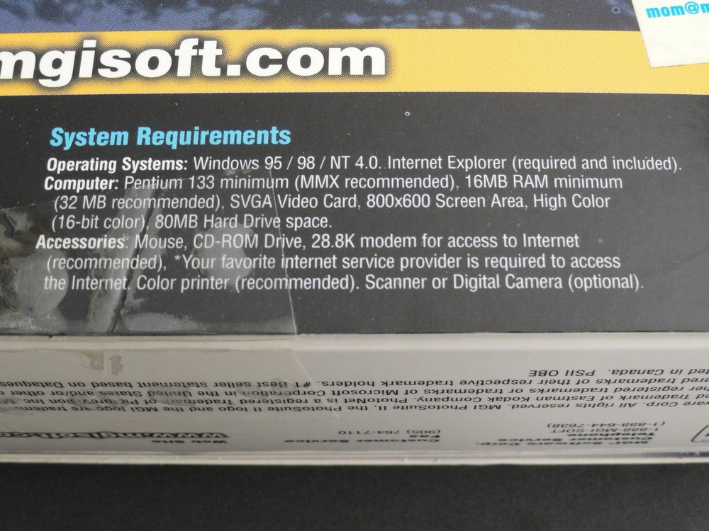 MGI PHOTO SUITE II - WINDOWS NT/WINDOWS 98