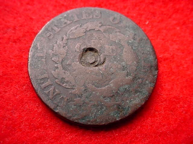 1824 CORONET HEAD LARGE CENT COPPER COIN! #T-48
