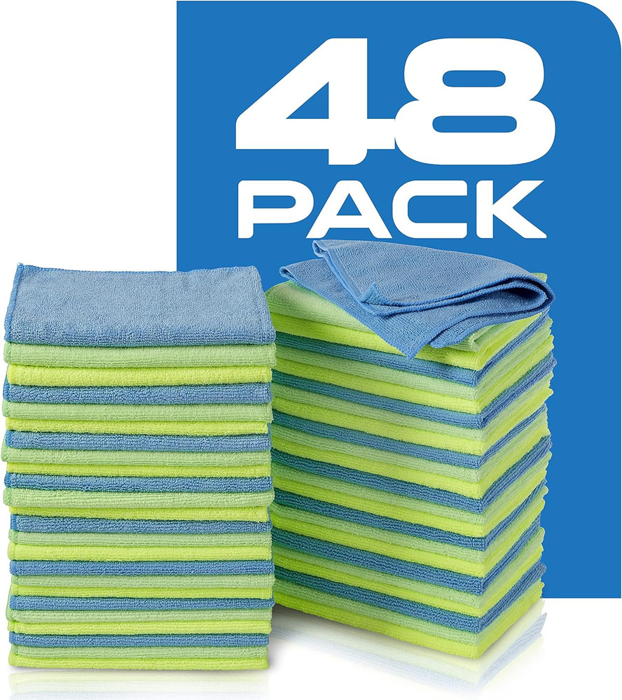 Microfiber Cleaning Cloths, 48 Pack
