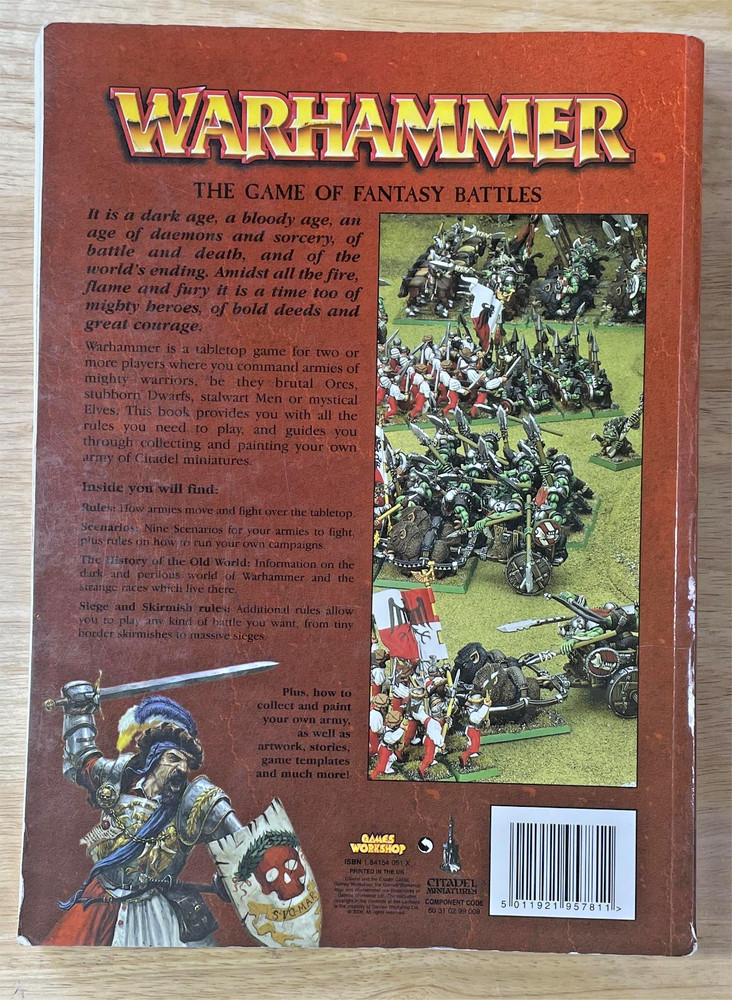 Warhammer Fantasy Battle Rulebook 6th Edition Games Workshop
