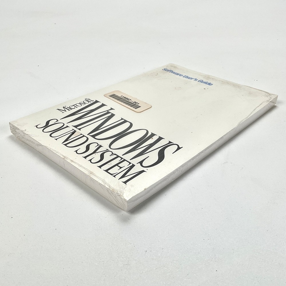 Microsoft Windows Sound System Software User's Guide Vintage Factory Sealed