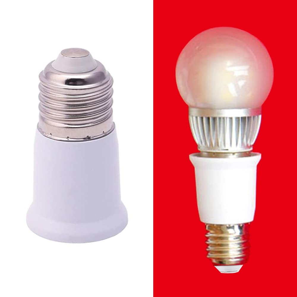 E26 Socket Extender - Standard Medium Base, 2.56 inch Extension Socket Adapte...