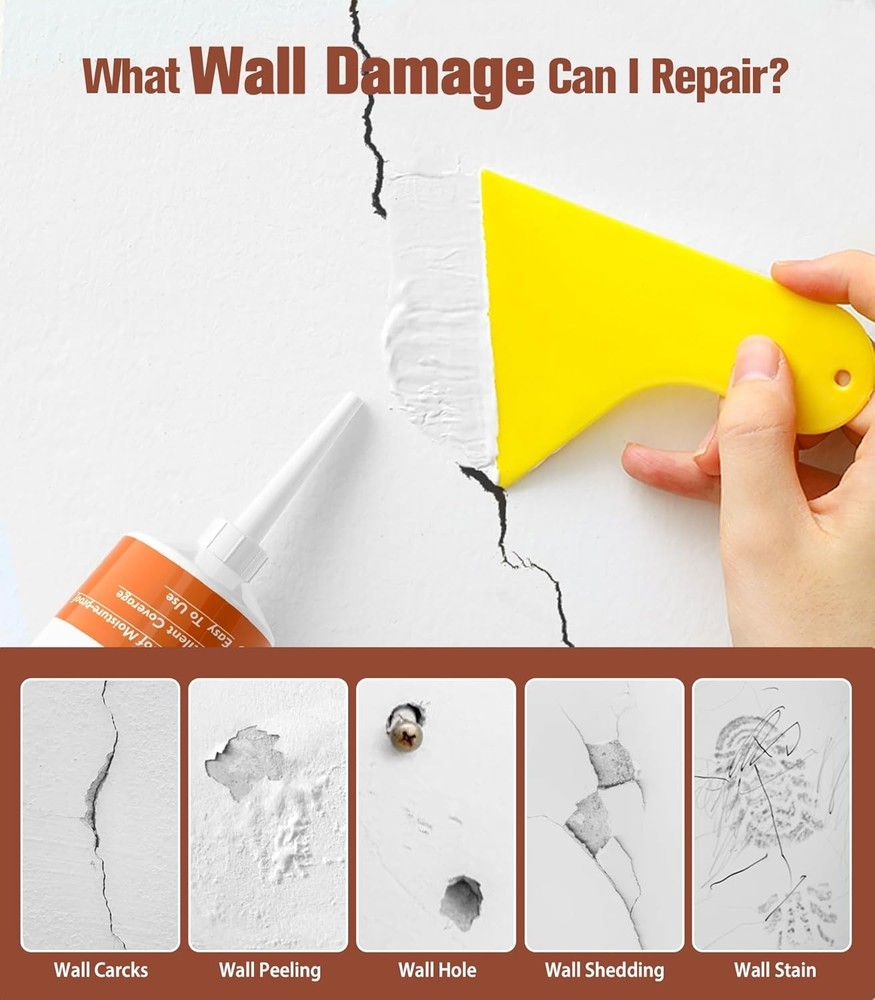 Drywall Repair Kit: 2 Pack Wall Patch Agents for Efficient Home Fixes