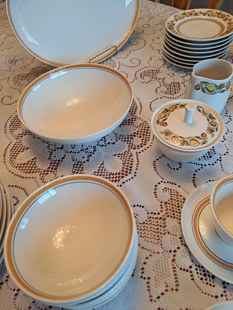 Franciscan Dinnerware Pickwick Pattern 42 Piece Grouping Ceramic Porcelain