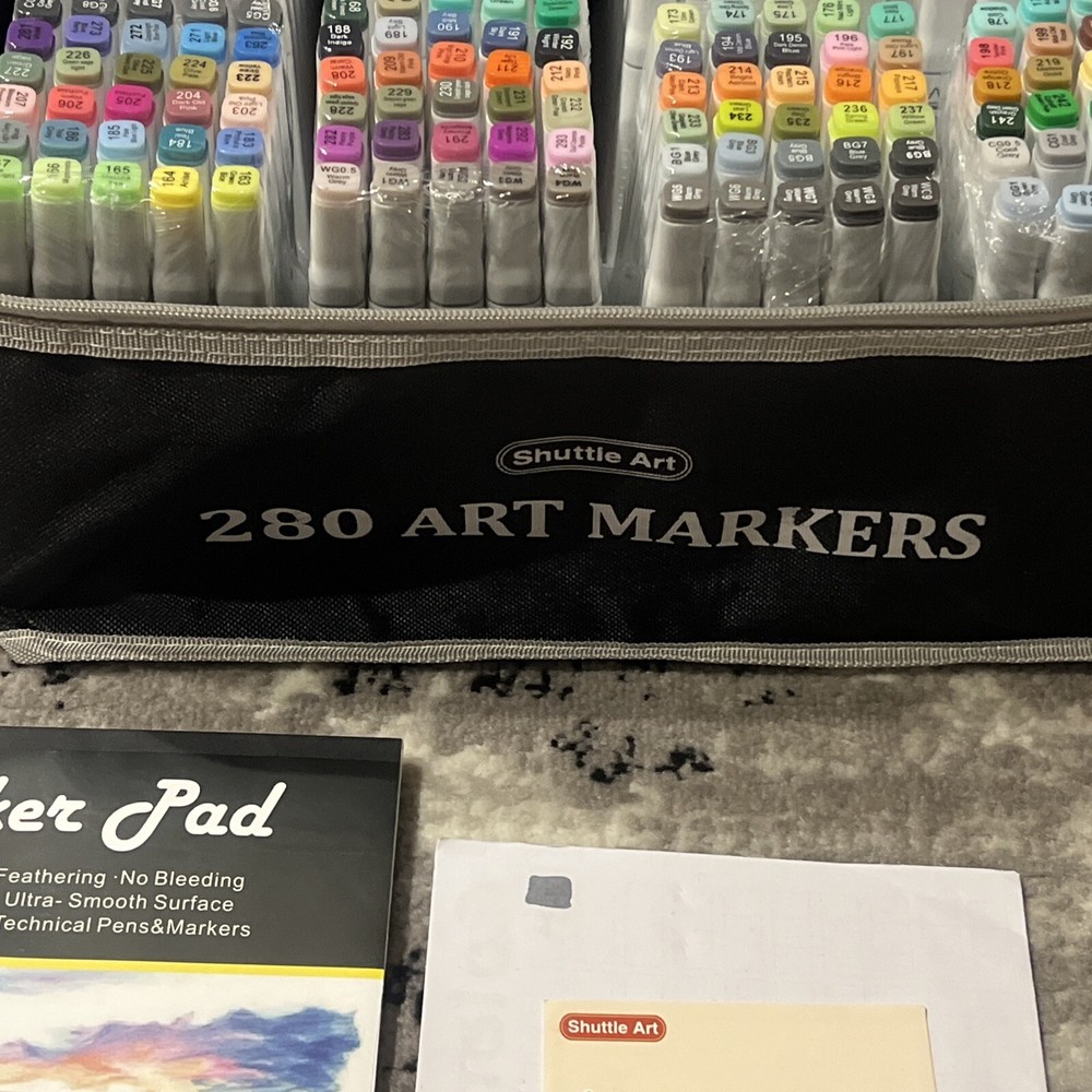 Shuttle Art 280 Colors Dual Tip Alcohol Based Art Markers