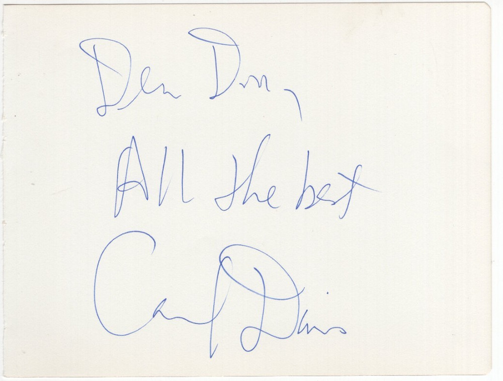 Carl Davis Signed Album Page / Autographed Composer