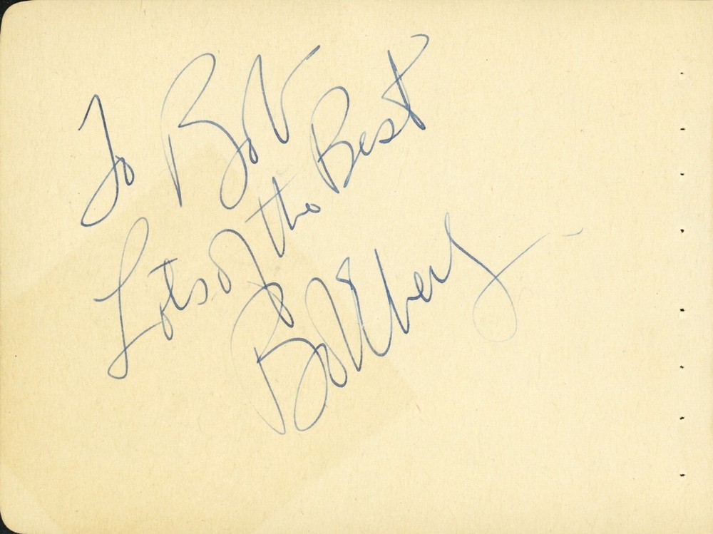 Vintage Bob Eberly + Mystery Autograph