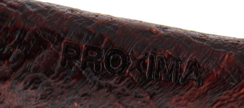 Pipe PROXIMA brown sandblasted shape stand up straight brandy