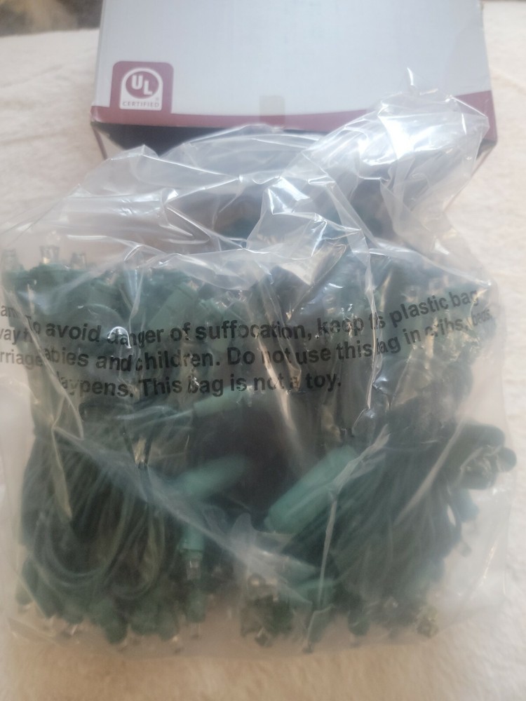 Yuletime LED String Light Set 200 Cool White lights - Commercial Grade