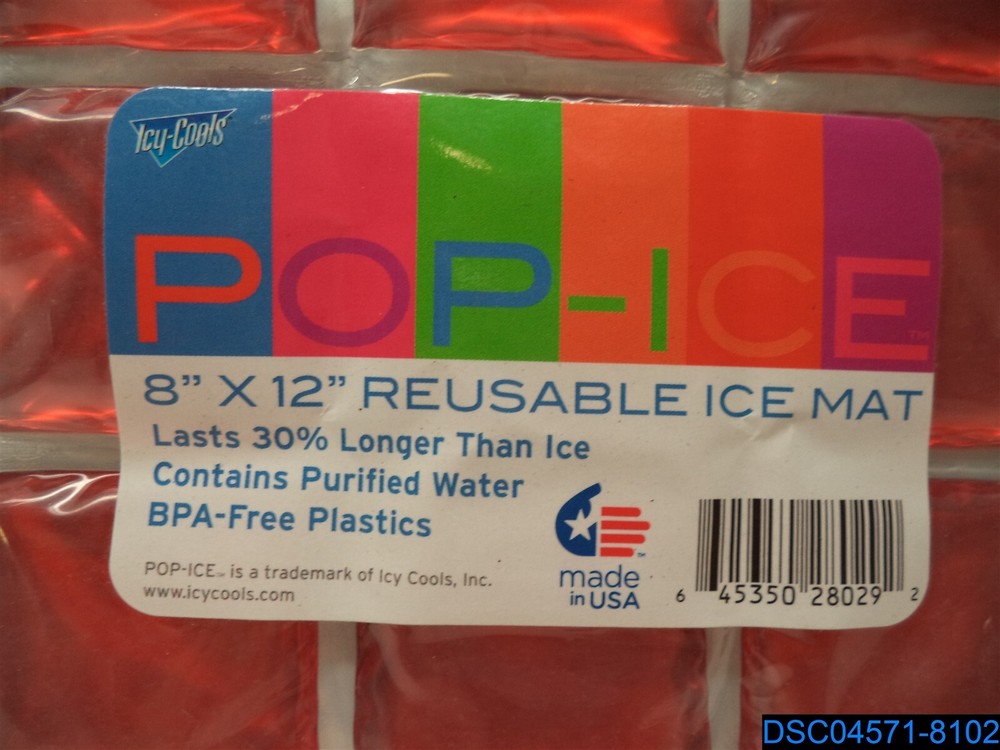 Qty = 2: Pop! Ice - Reusable Ice Mat - Red