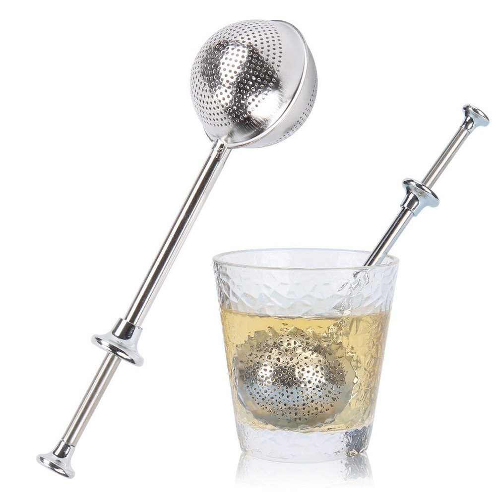 Ball Mesh Tea Infuser Loose Leaf Strainer Spice Filter Herb Steeper Diffuser