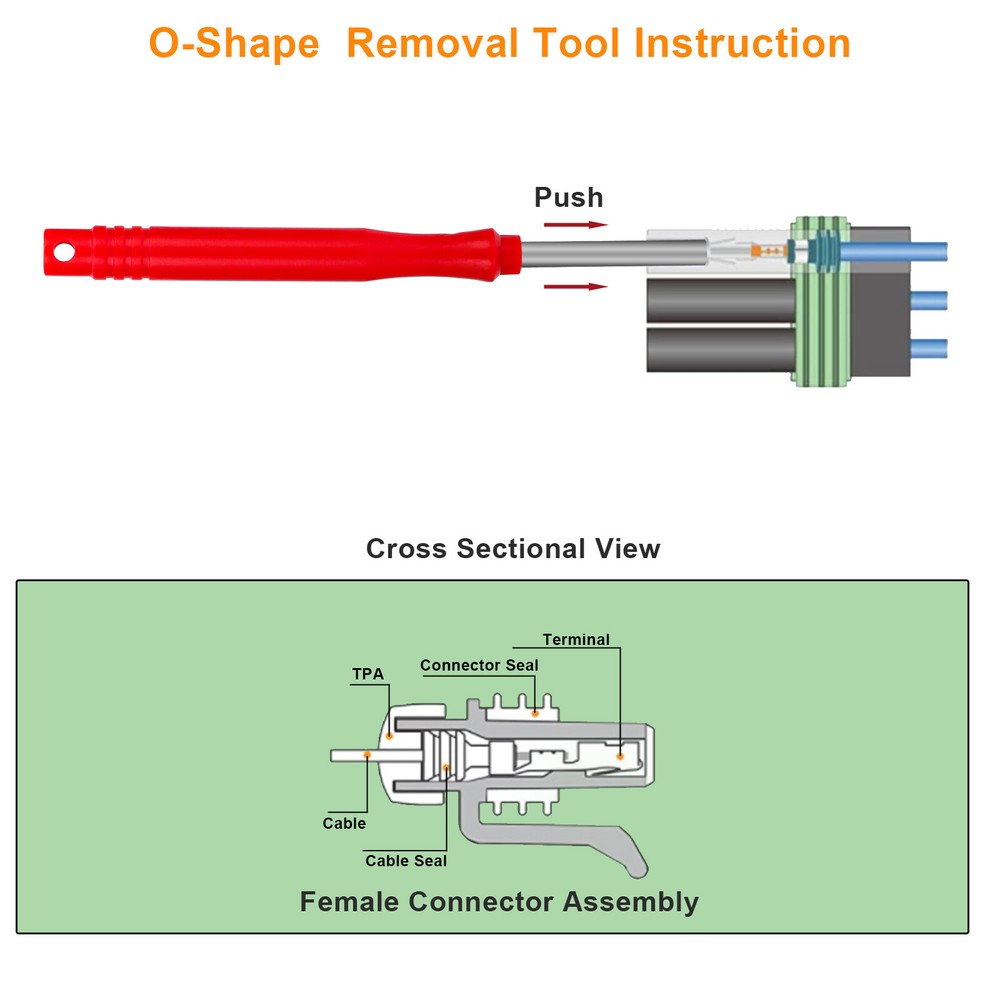21Pcs Terminal Removal Tool Kit Electrical Wire Connector Pin Release Extractor