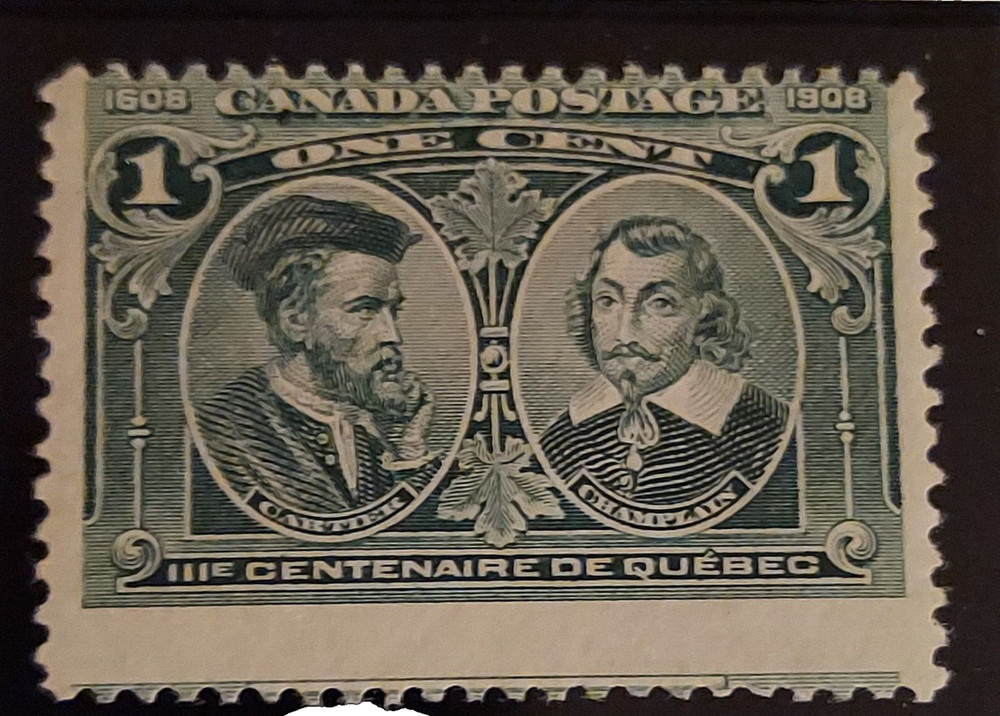 Canada 1908  MISPERFORATION ERROR The 300th Anniversary of Quebec 1C