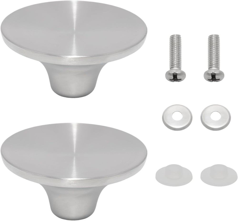 Pot Lid Handle Knob Replacement 2 Pack Silver